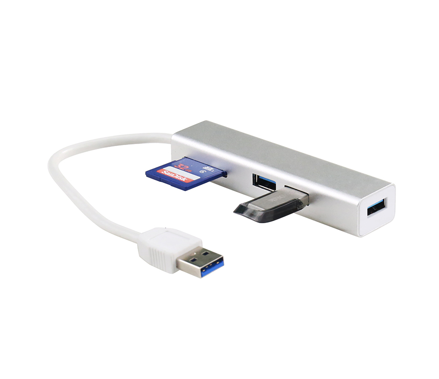 H3407 USB 3.0 Card Reader for SD/TF Cards